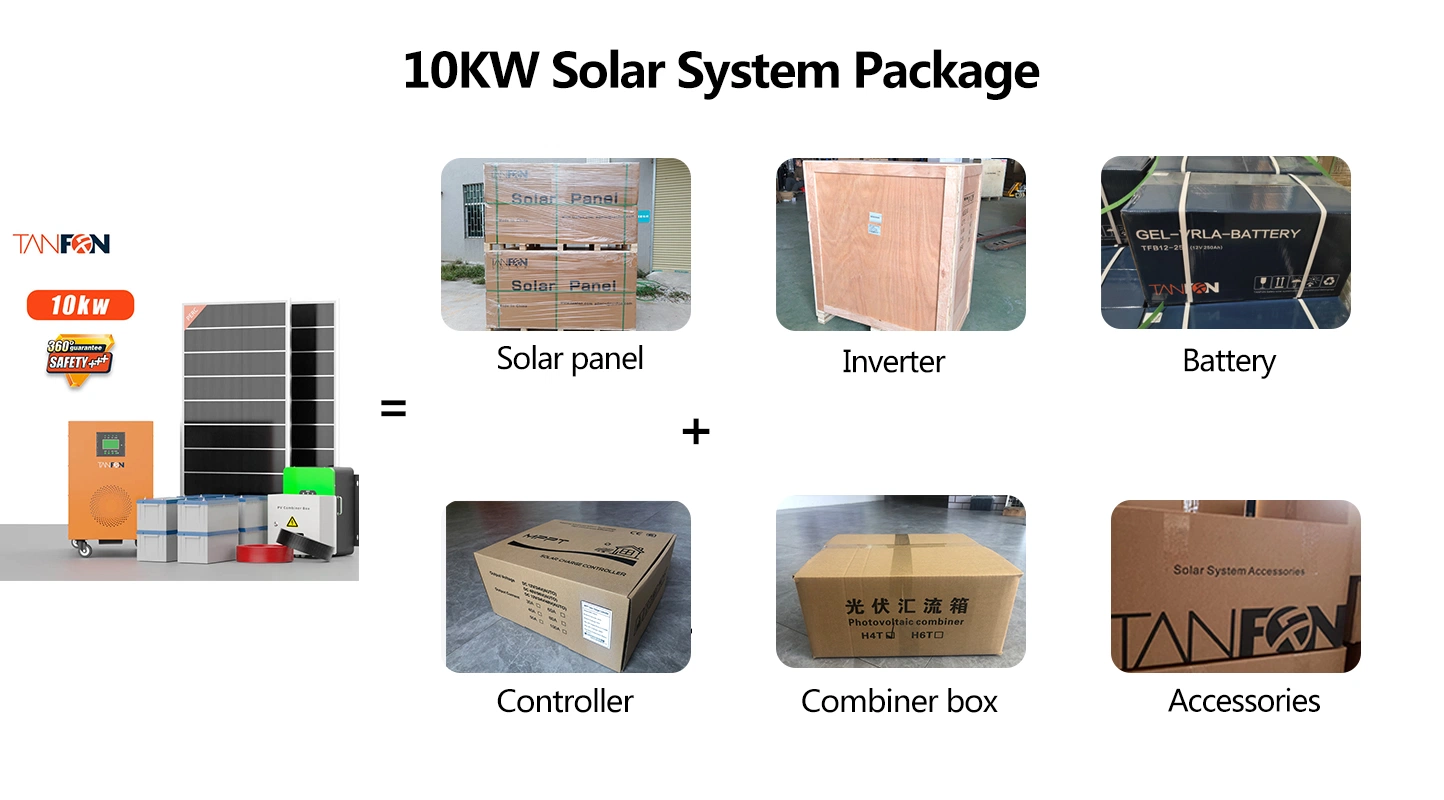 support d'installation du kit complet pour la maison 3 kw 5kw hors réseau 10 kw Système d'énergie solaire stockage de batterie construire votre propre maison solaire Système d'énergie