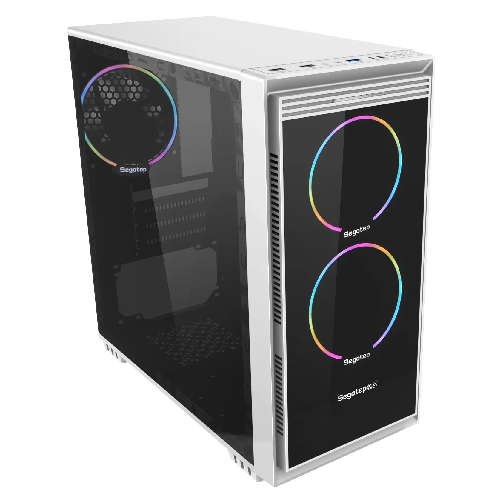 White Matx Desktop Computer Tower Case