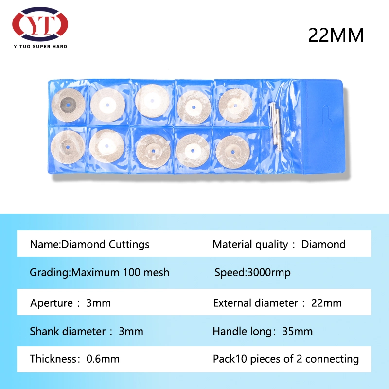 Electric Grinding Cutting Diamond Grinding Tools Diamond Cutting Tools 22mm