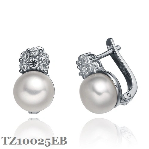 Classic Fashion 925 Silver Jewellery with Fw Pearl and CZ as Gift