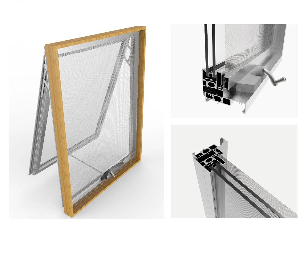 Semi Commercial System High-Quality Customized Glass Window Aluminium Awning Windows Alumininum Glass Casement/ Sliding/ Awning/ Fixed Window