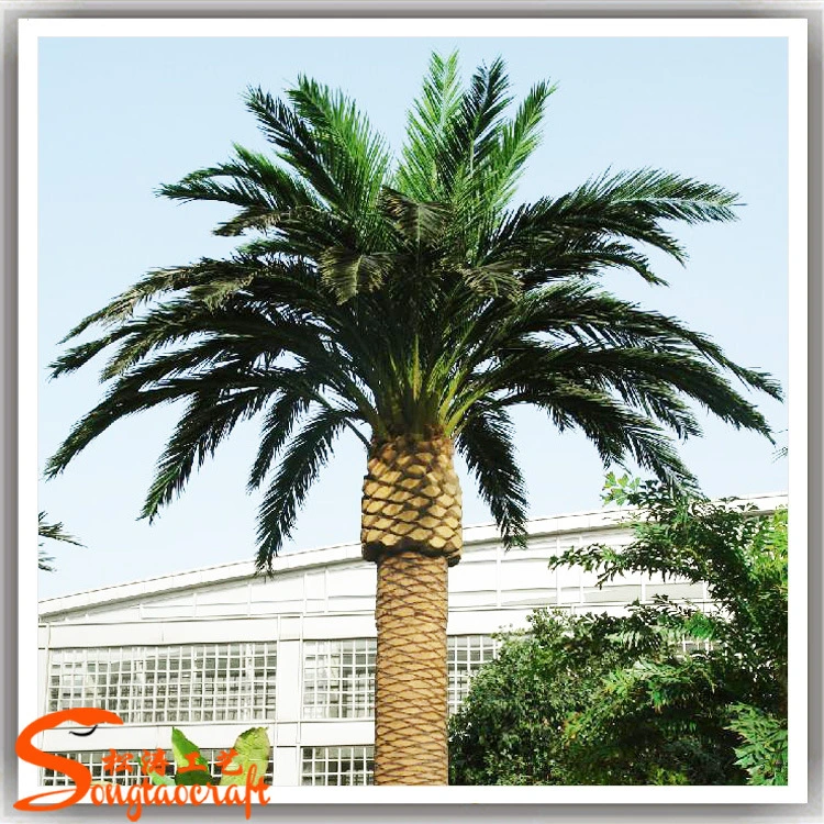 Outdoor Decoration Artificial Fake Plastic Date Palm Tree