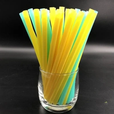 Eco-Briendly PLA palha descartável para beber em plástico