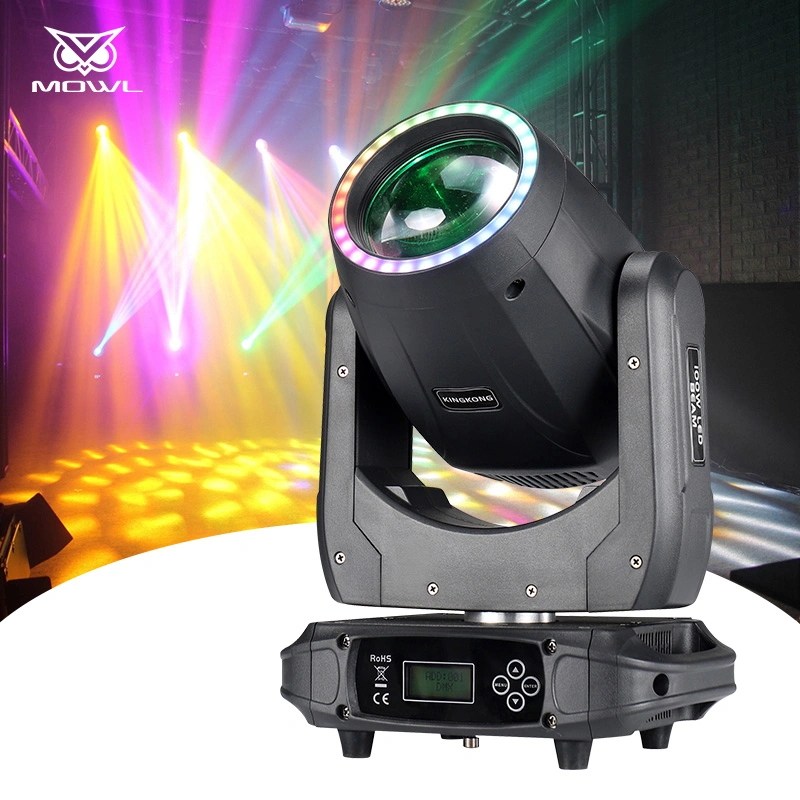 Hot Sale 150W LED Beam Moving Head Stage Lighting with LED Strip for Dance Party Club Bar Show Disco DJ
