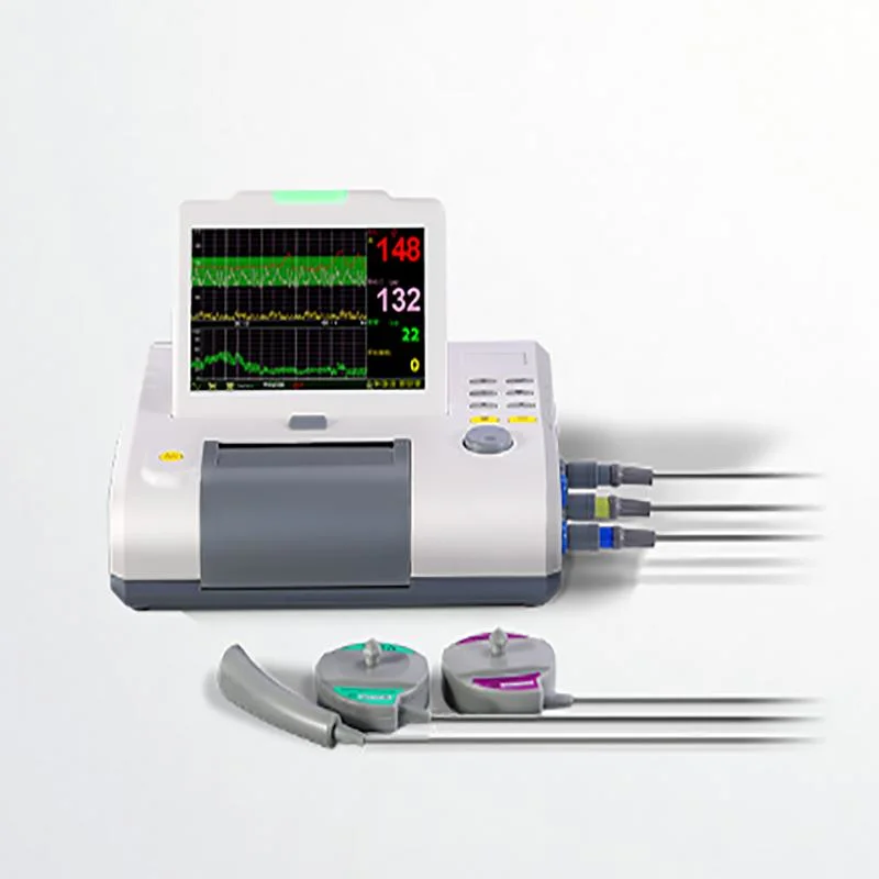 Precios baratos de embarazo médica China portátil Sensor de monitorización de la CTG Corazón Fetal Monitor