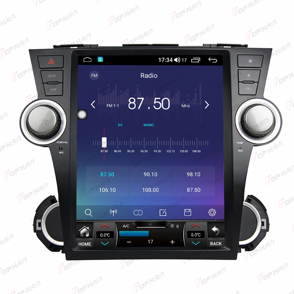 Car Multimedia Video Player GPS Car Radio Auto Radio Stereo for Toyota Highlander 2008 2009 2010 2011 2012 2013 2014