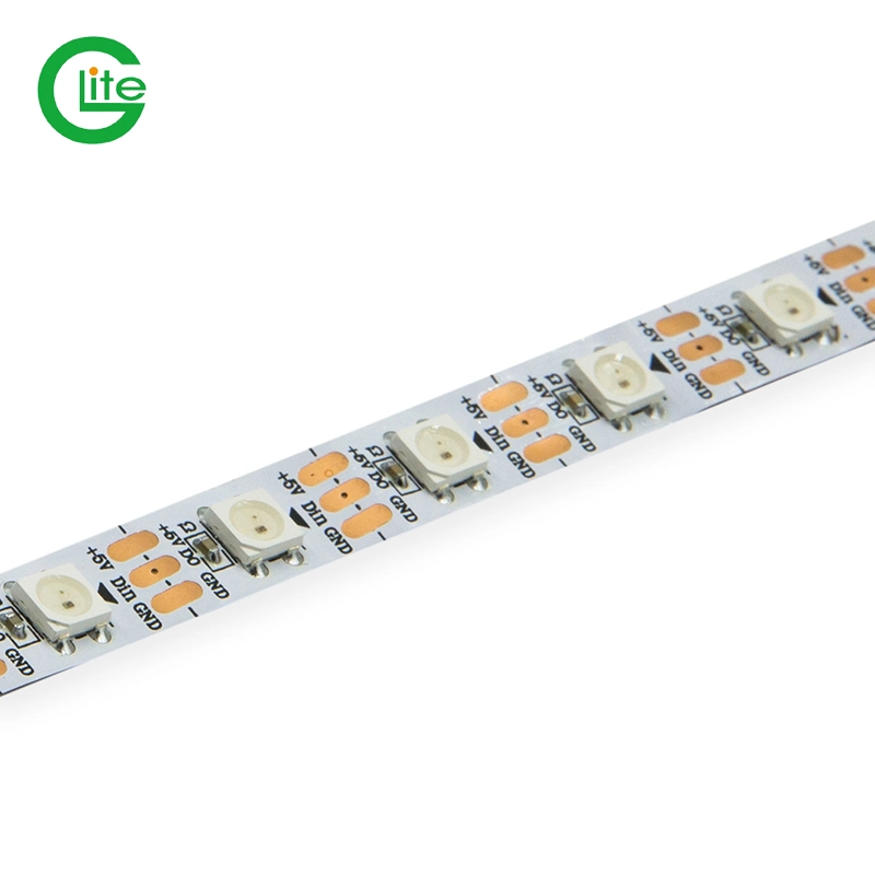 Ws2812b barrette LED RVB pixels adressables numériques individuels 60 LED/M 144 LED/M.