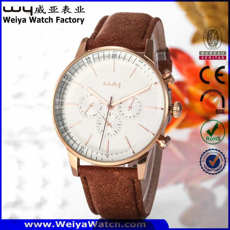 Factory Casual Quartz Ladies Fashion Wrist Watch (Wy-081E)