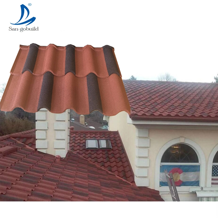 Lebanon Best Aluminium Zinc Roofing Sheet Durable Stone Coated Metal Roofing Tile