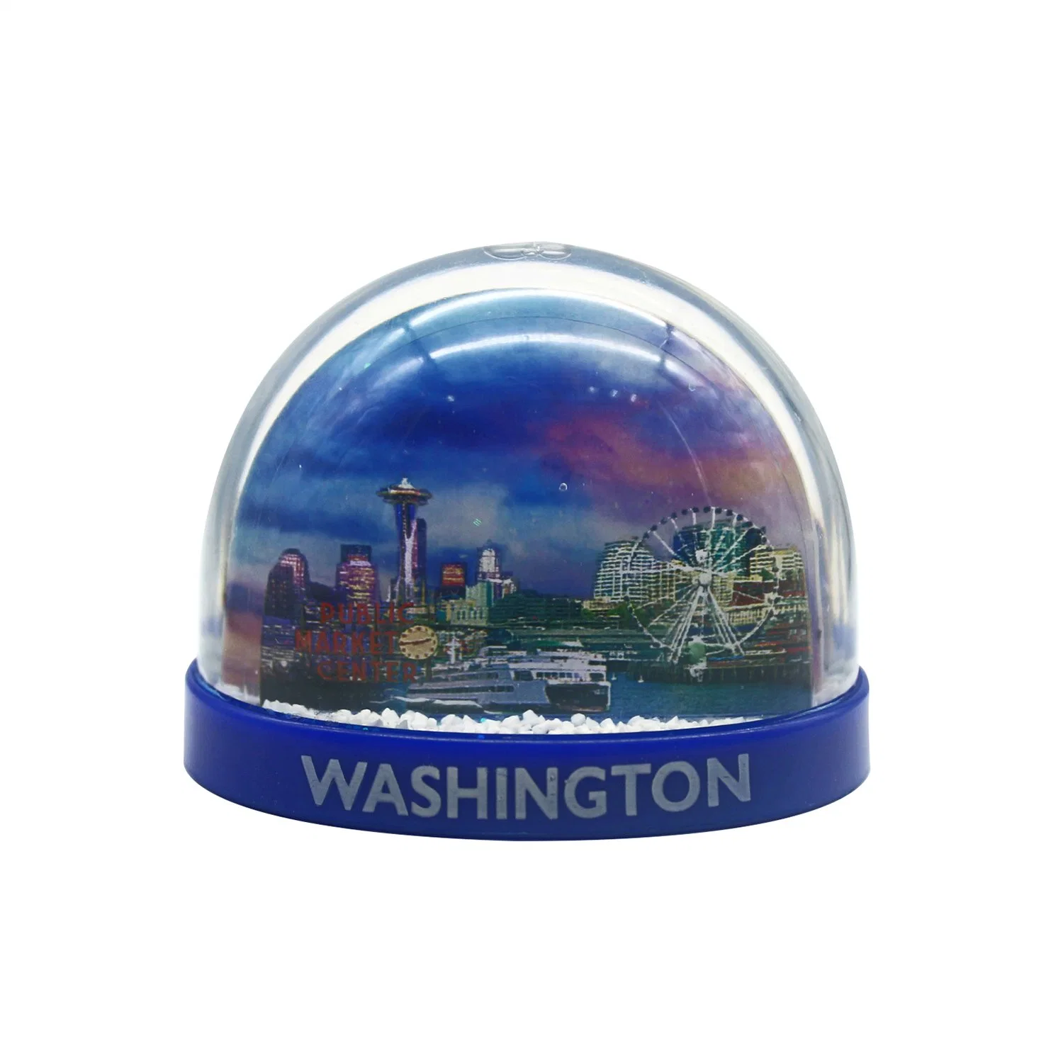 Home Decoration Plastic Water Musical Snow Globe Souvenir Custom Snowball with Photo Insert LED Snow Globe Snow Dome