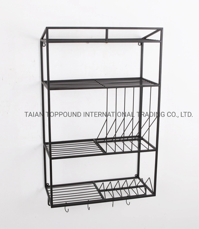 Rack Tier Pan Rack for Kitchen Wall Mounted Pot Organizer