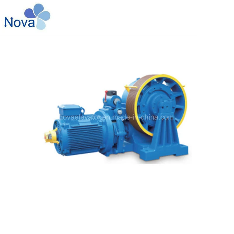 Without Computer Room One Year Nova Elevator Geared Traction Machine
