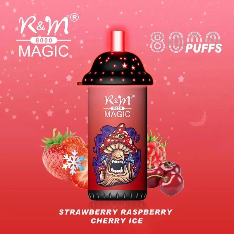 R&amp;M Magic 8000 Puffs одноразовые Vape оптовой E к прикуривателю 5% и 2%/3%0% Нико