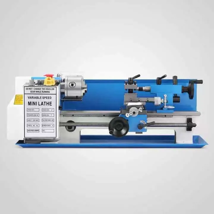 Mini Lathe DIY 7'''x14'' 0618 manual Bench Top Metal Lathe Machine for Household Metal Wood Working