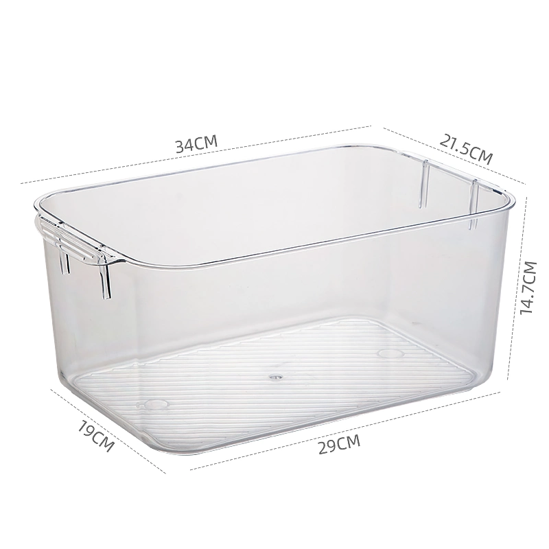 2105 European-Style Transparent Plastic Kitchen Refrigerator Fresh-Keeping Box Vegetable Fruit and Seafood Storage Box Set
