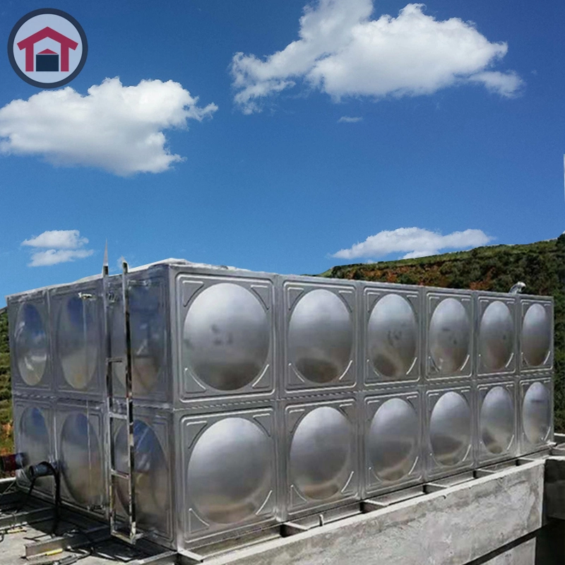 Gran capacidad combinada de soldadura de paneles modulares de acero inoxidable de 1000L Precio del depósito de agua