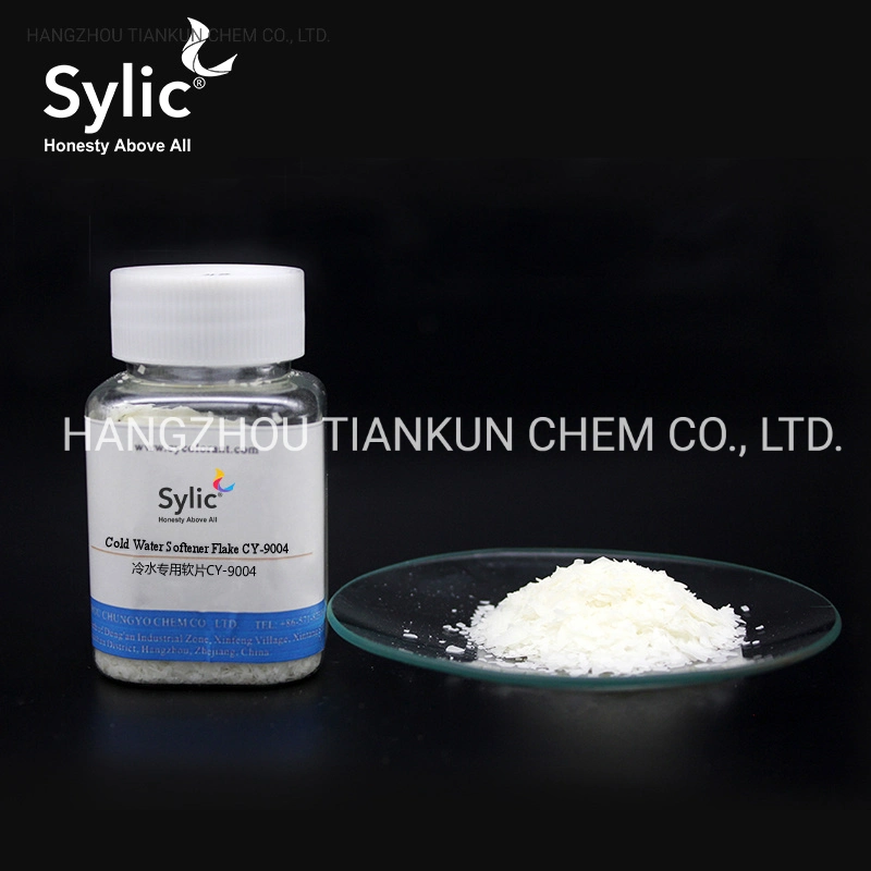Prix d'usine /Sylic® adoucisseur d'eau froide Flake 9004/ liquide silicone/silicone finshing Chine/fournisseur de textiles