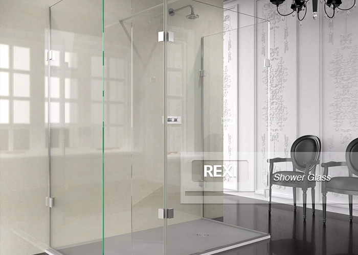 CE certified 8mm 10mm 12mm Frameless Glass Shower screens