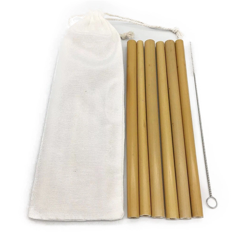 Custom Natural Reed Grass Disposable Reusable Bamboo Drink Straw