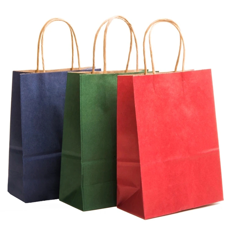 Hot Sale Take Away Paper Shopping Bag with Custom Logo Printing