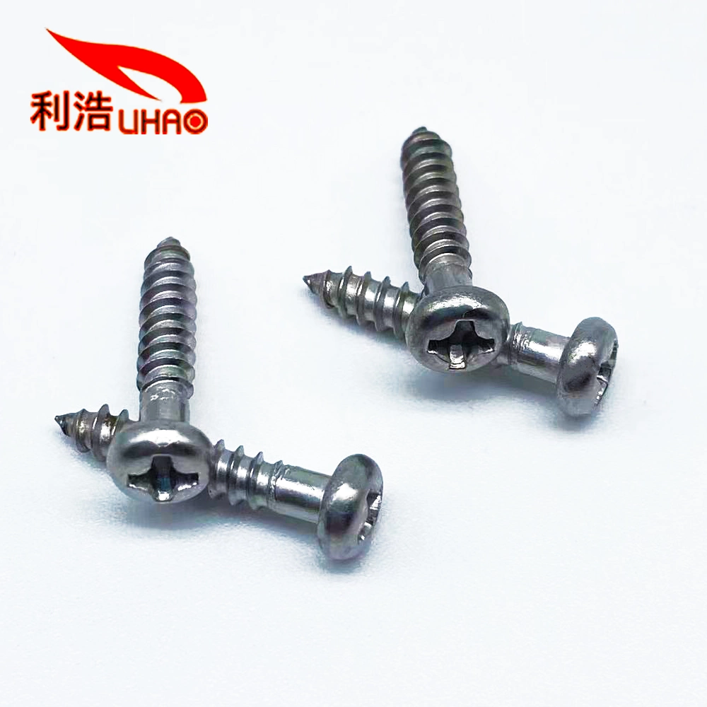 3*15 Vis en acier inoxydable 304 à tête Phillips/Crosss Pan/Round Head Self Tapping Screw