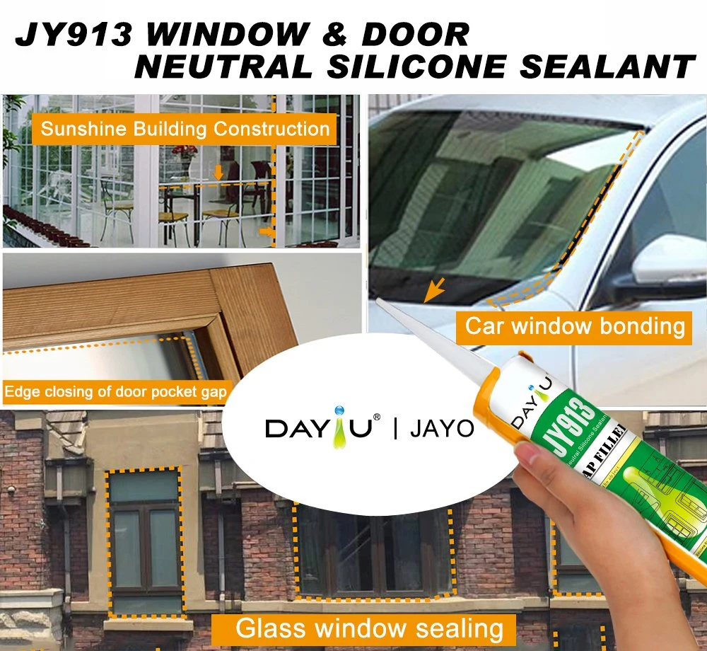 Fenster und Tür RTV Konstruktion Material Kleber Glas neutral Universal-Silikondichtungsmittel
