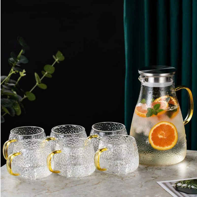 Glass Carafe Glass Water Jug Glass Cold Kettle Glass Pitcher Set