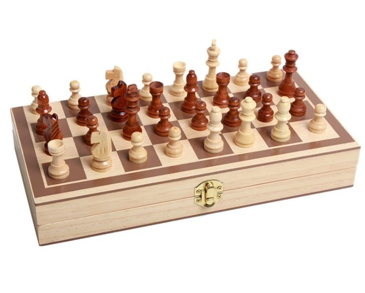 Wholesale/Supplier Wooden Chess High-End Folding Chess Set for Adults and Children Toy