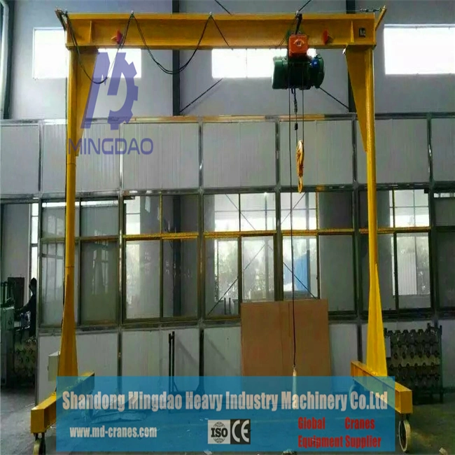 SL Type Manual Type Single Girder Gantry Crane Pushed by Hand Mini Crane