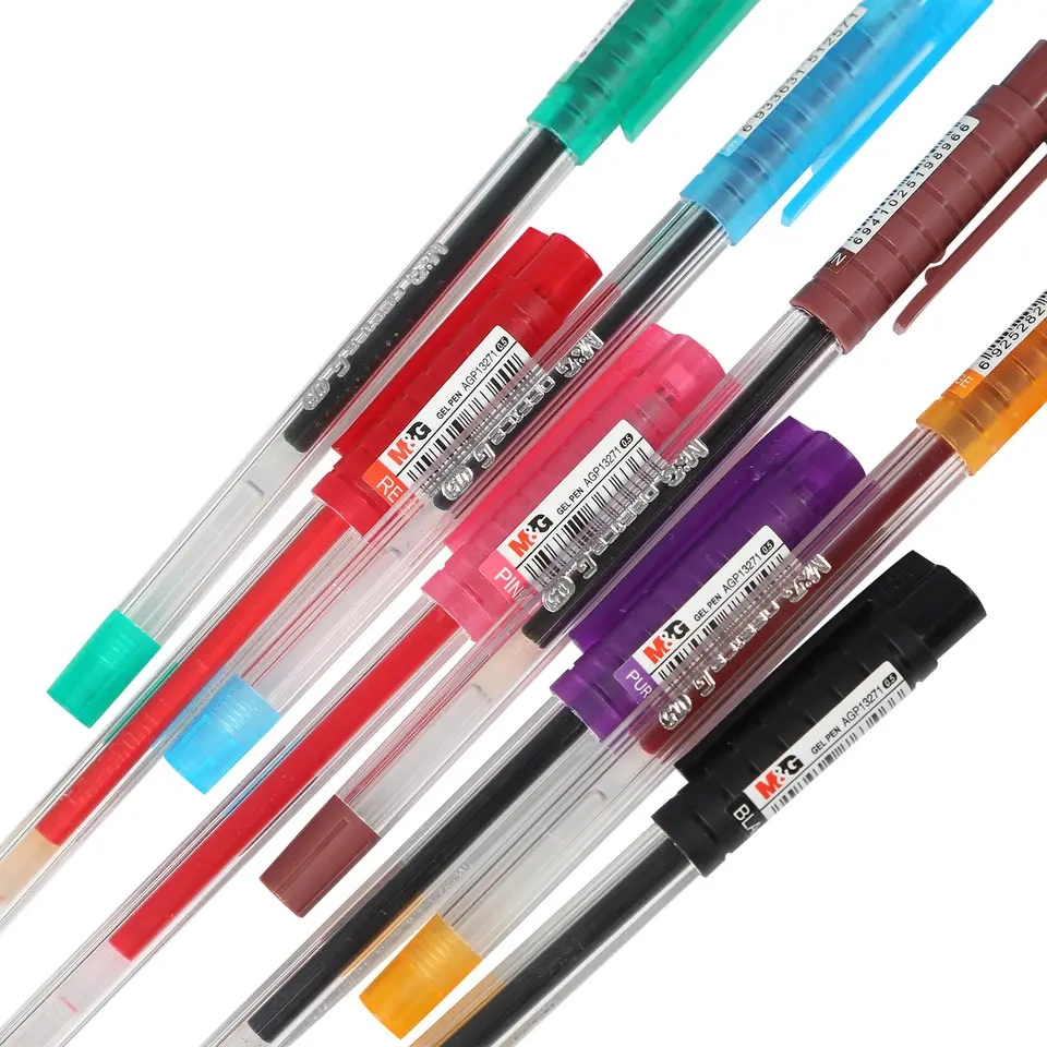 8 couleurs de 0.5mm d'alimentation de l'École de la papeterie de bureau stylos pour fournitures de bureau de gel