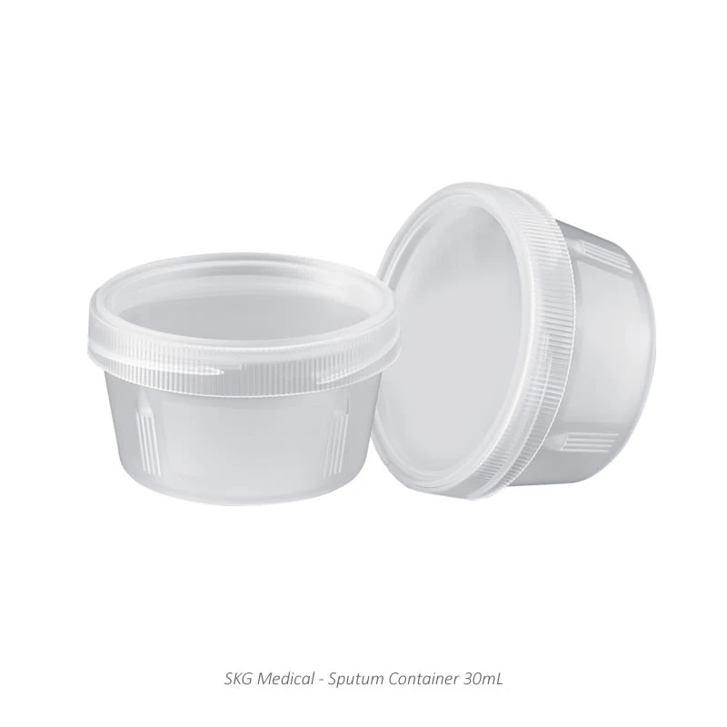 Sputum Container 30ml Wide Mouth PP Material