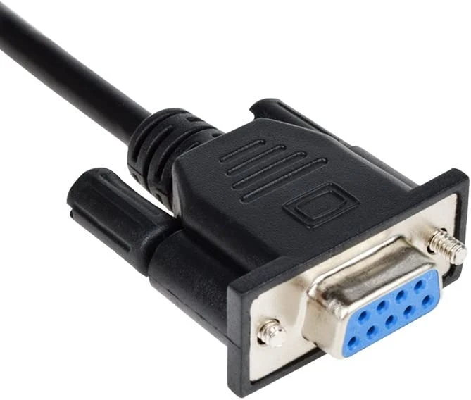 DB9 منفذ تسلسلي ذو 9 سنون أنثى إلى شبكة إيثرنت RJ45 Female Cat5 كبل LAN