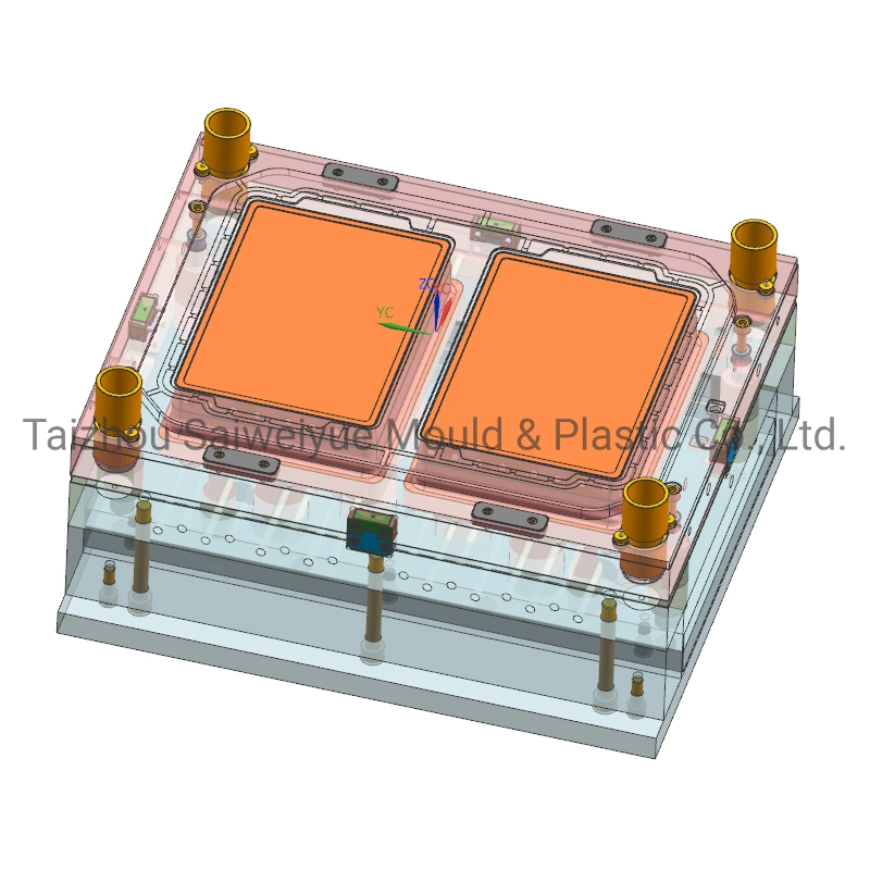 Cuadro de la preservación de plástico molde congelador los alimentos Gabinete recipiente transparente tapa molde de inyección