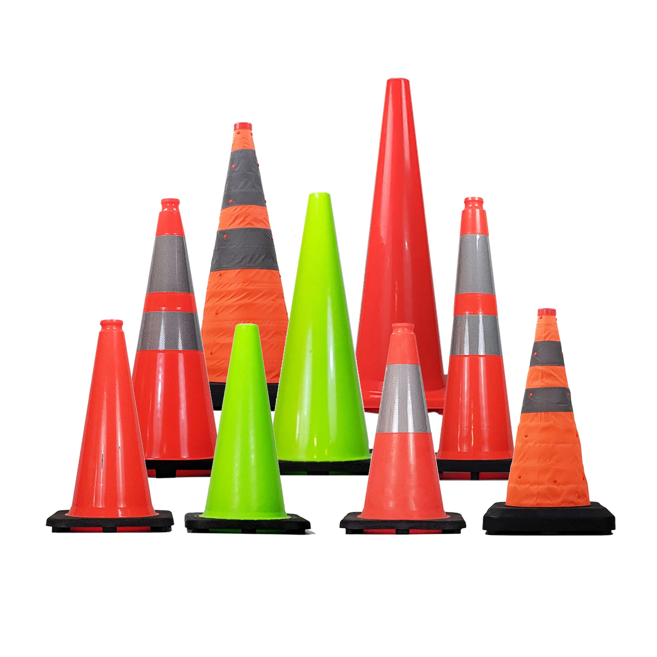 Mini / pequeño / Big Plastic Traffic Cones Construcción Advertencia Cones Para la seguridad del tráfico