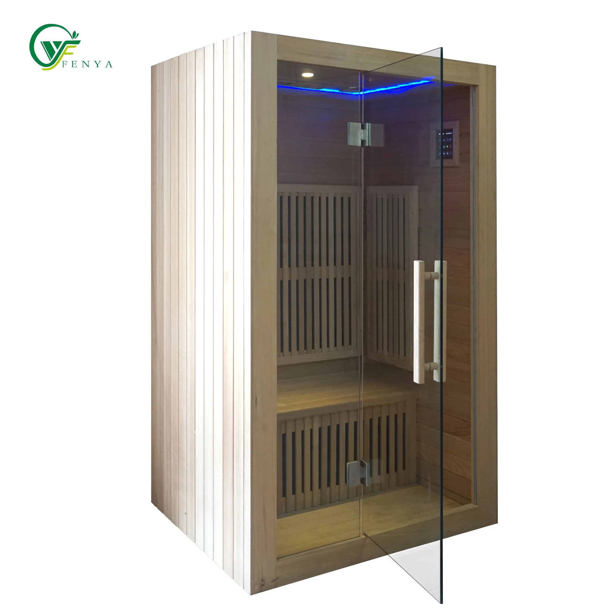 Sauna 2-3 personas barato mejor infrarrojo lejos barato Cedro seco Sauna fábrica Dropshipping