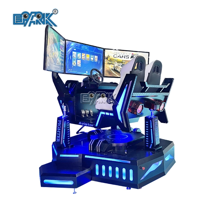 Epark Vr Equipment 9d Racing Simulator 3 Screen Car Racing Game Machine for Game Center