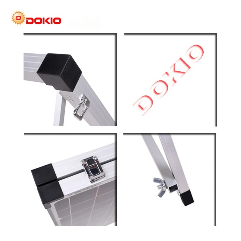 DOKIO 80W (2PCS X 40W) Panel solar plegable China Pannello Solare USB controlador batería solar