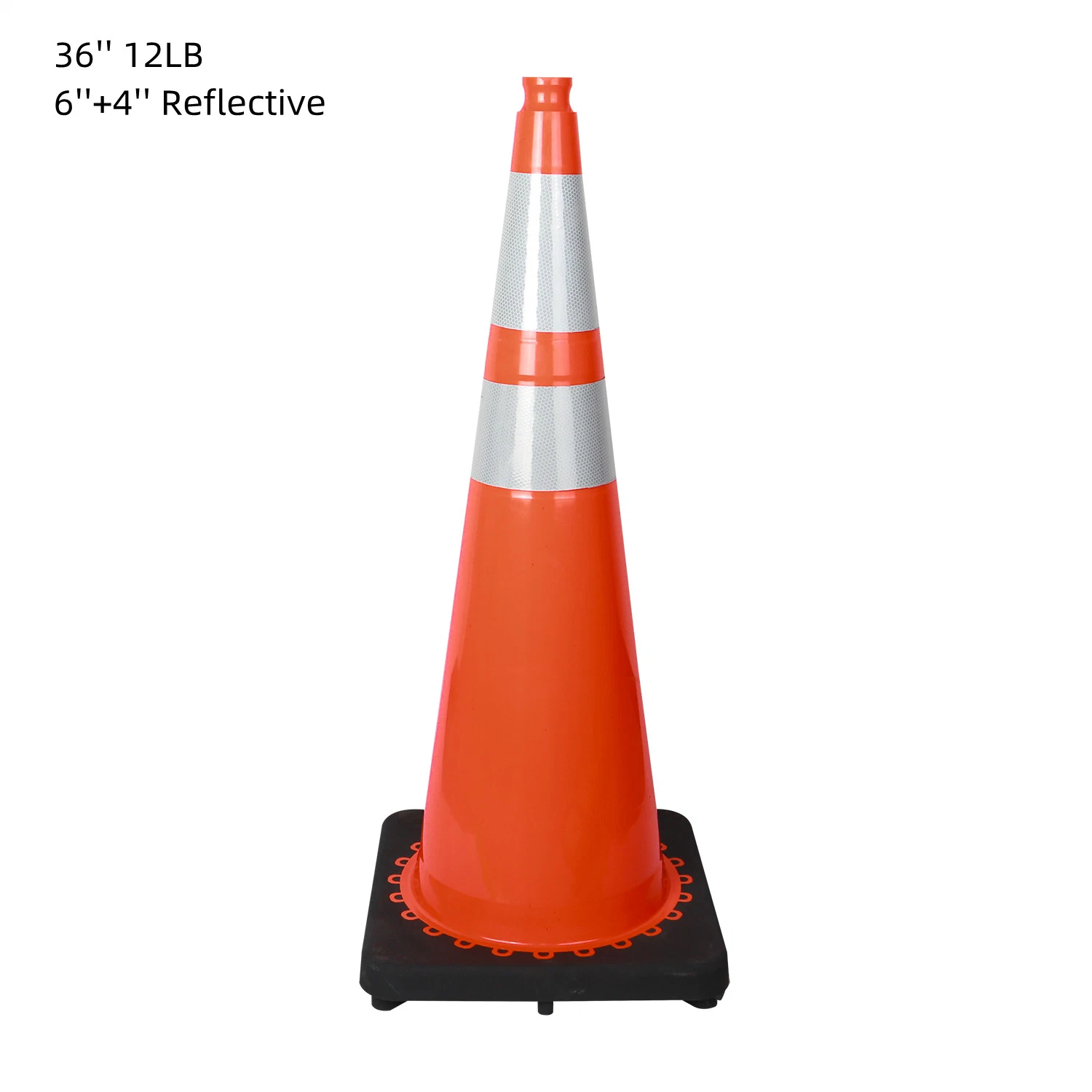 36 Inch 12 Lb American Standard PVC Traffic Cone