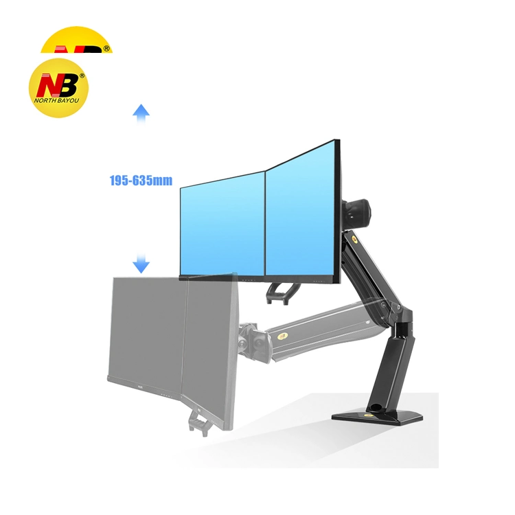 Nb F80 Gas Strut 17-30 Inch Dual Screen Monitor Mount