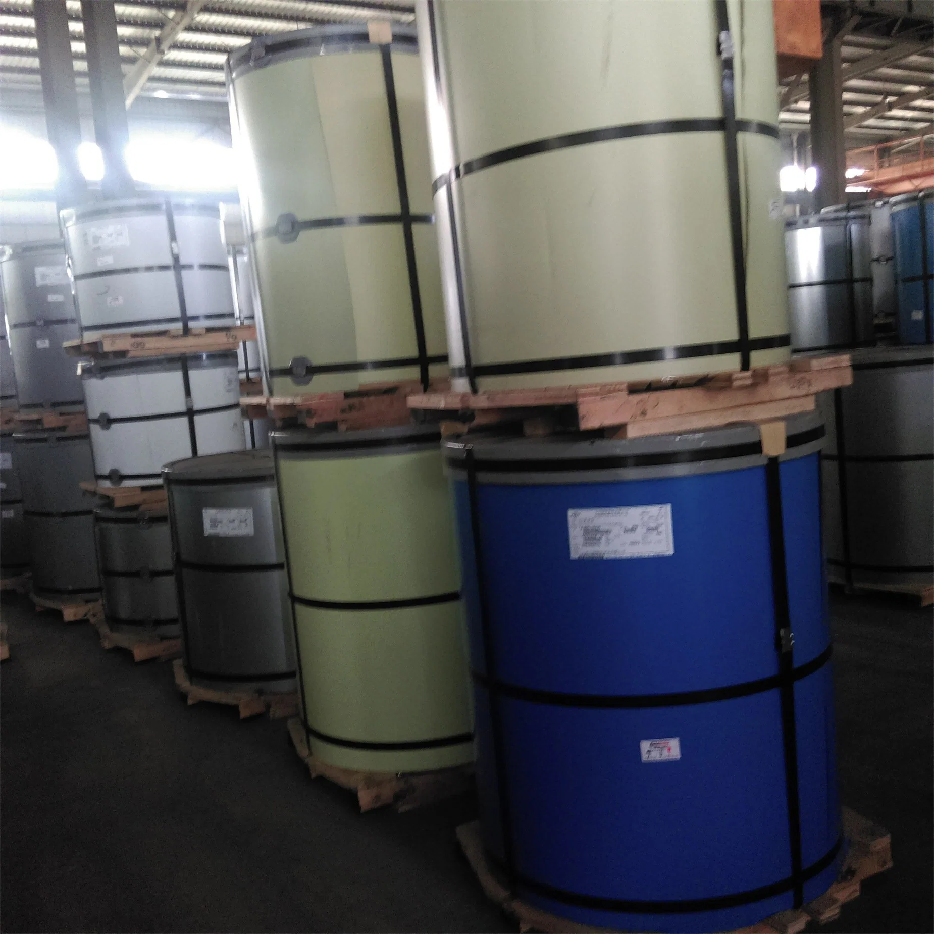 Sales of 0.5*1000 Sea Blue Crimson Color Coated Galvanized Steel Coil