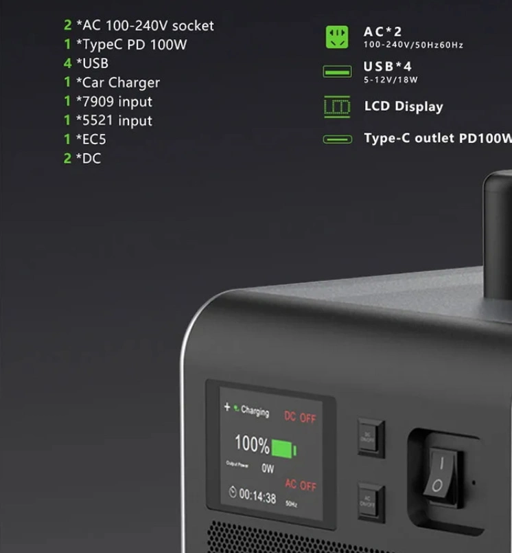 Fabrico fonte de saída Factory Hy500 Bbattery Usbcharger