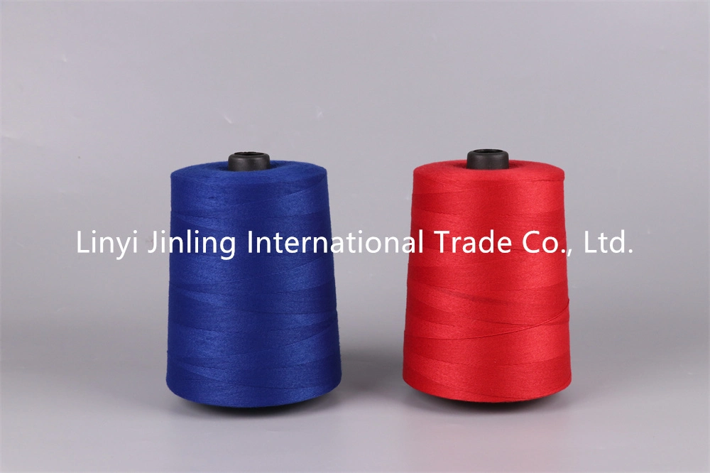 100 Polyester Yarn China Manufacturers Cationic Spun Polyester Yarn Blends Cotton 100% Polyester Spun Yarn