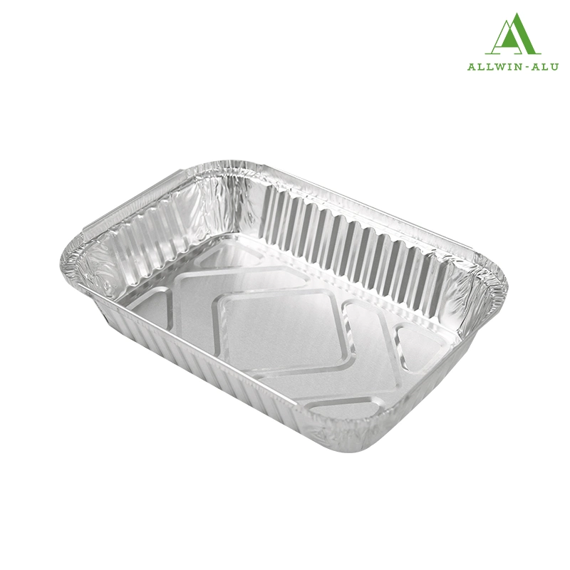 1750ml Hot Selling Heavy Duty Aluminum Disposable Foil Container/Trays Products with Cardboard Lid