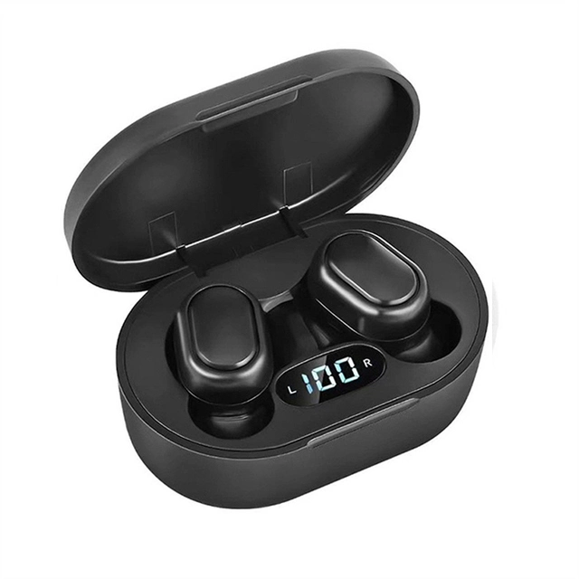 Amazon Top Seller auricular inalámbrico E7s LED Display micrófono oído Auriculares con enchufe