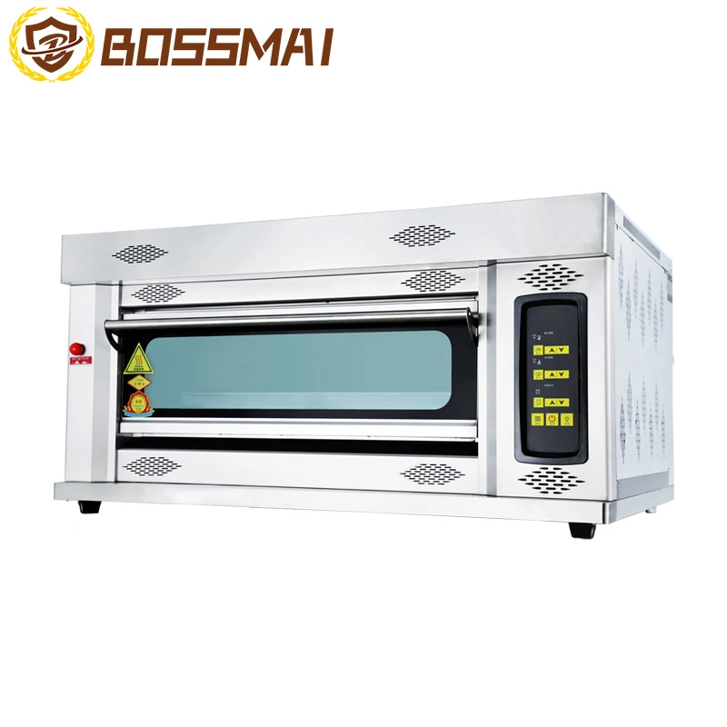 Commercial Kitchen 3 Deck 9 Trays Electric Gas Baking Machine for Bakery