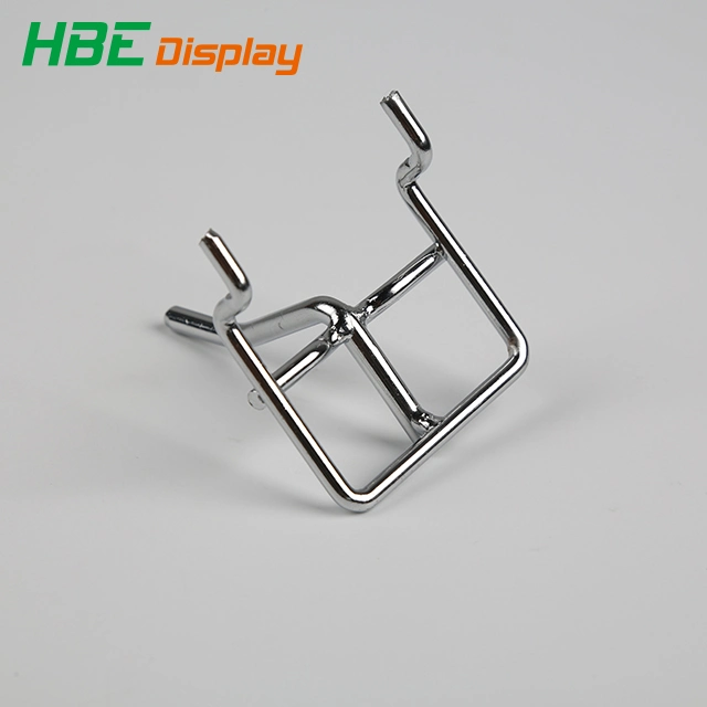 Thailand Popular Chrome Double Wire Flipper Display Hook with Price Holder