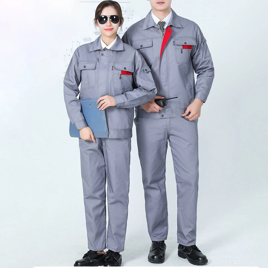 Factory Worker Uniform Workwear Outdoor Design Functional Wear-Resistant Double Layer Safety Workwear Set