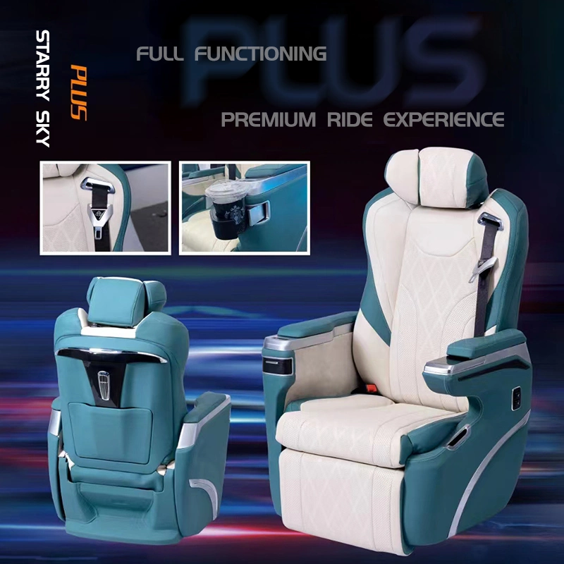 VIP de lujo auto eléctrico Asiento de cuero para el ajuste de monovolumen Van Limusinas Minibus autocaravana Autocaravana Sprinter Vito V250 Metris