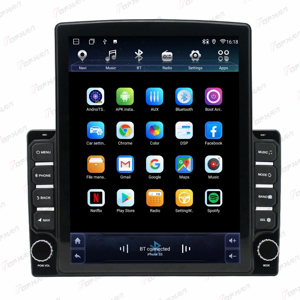 Hot Tesla- Radio de coche estilo Multimedia Player para Honda Toyota KIA Hyundai 2,5D 4G pulgadas IPS 9,7 LTE Android Auto GPS DVD estéreo.