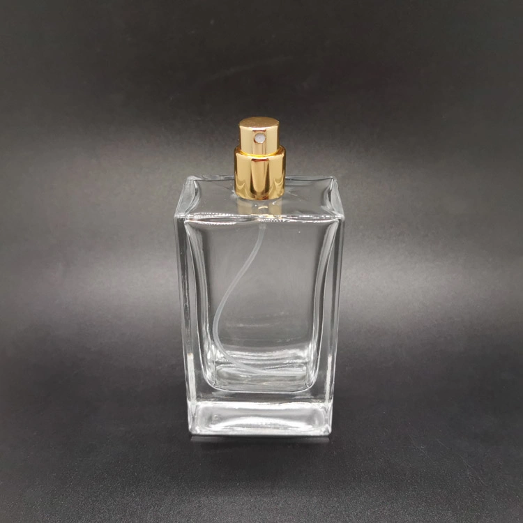 Ancy Wholesale/Supplier Empty Rectangle Flacon Parfum 30ml 50ml 80ml 100ml Packaging Perfume Spray Glass Bottles